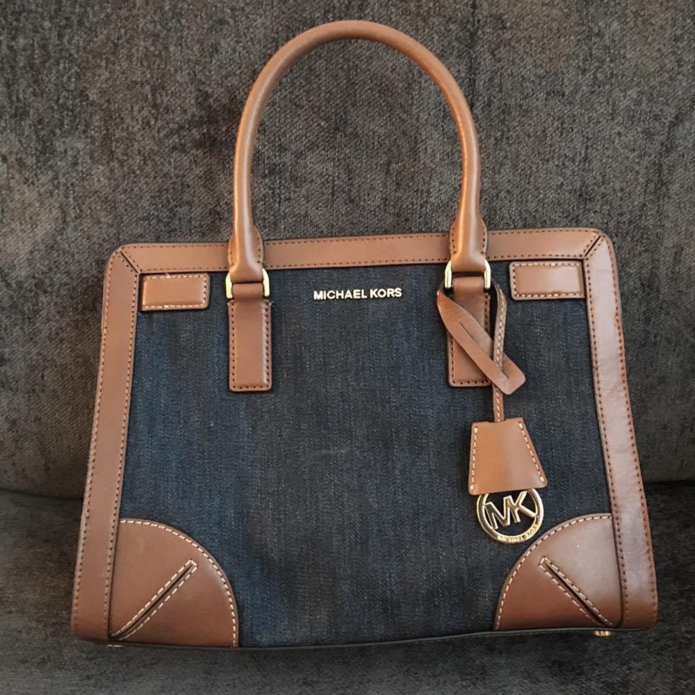 Michael Kors Denim and Leather Bag